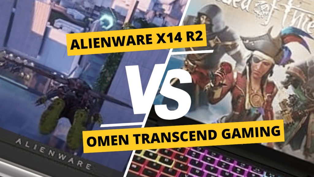 Alienware X14 R2 vs. Omen Transcend Gaming laptops