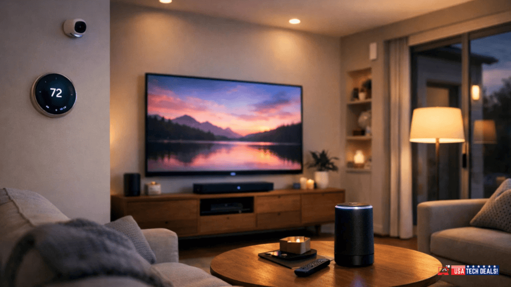 Smart home devices for modern living and automation.