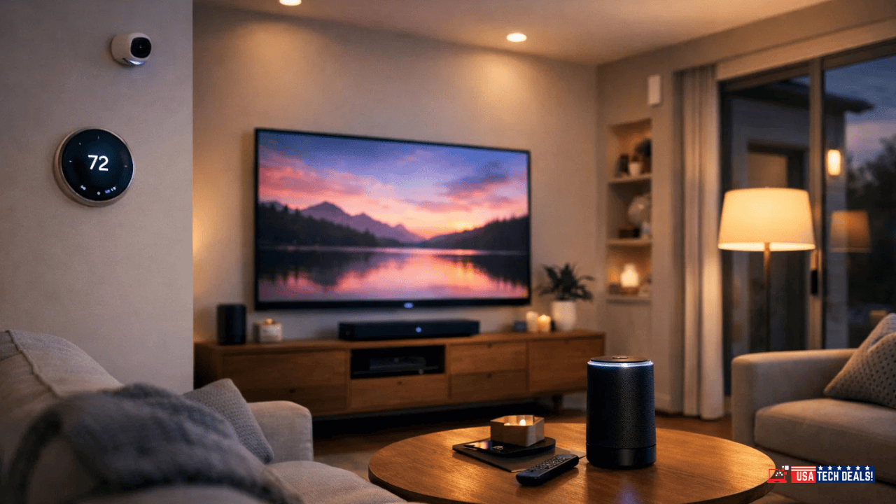 Smart home devices for modern living and automation.