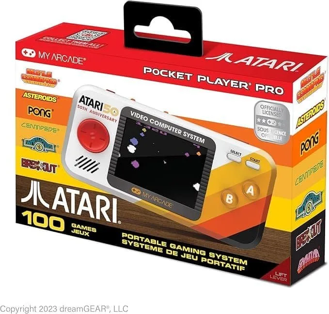 My Arcade Atari Pocket Player Pro: Handheld Portable Video Game Console with 100 Games