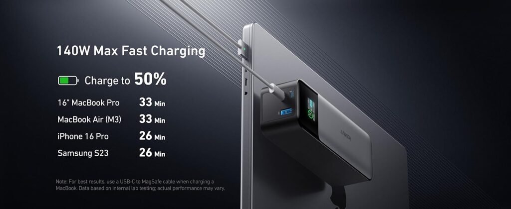 Anker 737 Power Bank fast charging