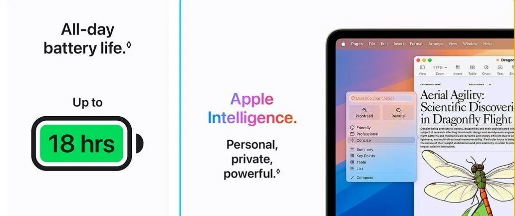 technical details of Apple 2025 MacBook Air