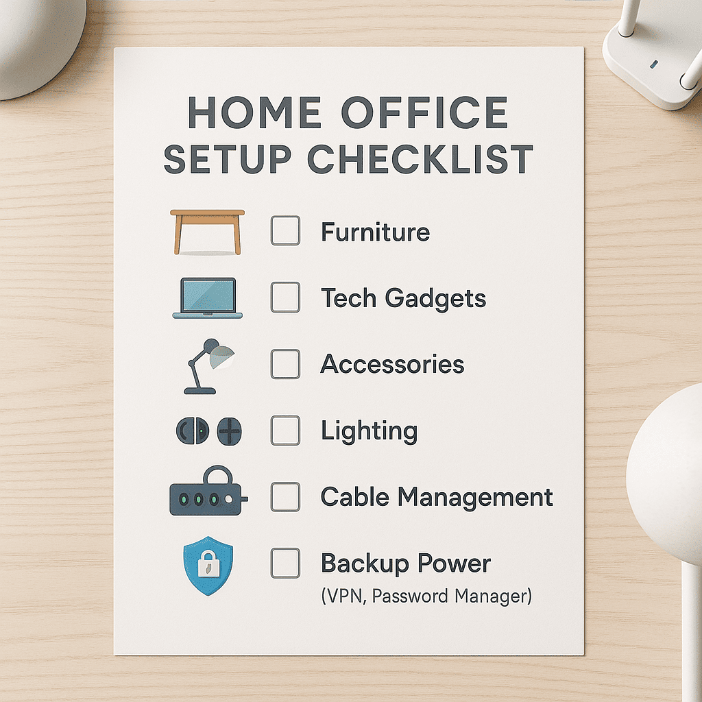 Modern Home Office Checklist