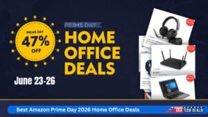 Amazon Prime Day 2026 home office deals roundup featured image showing tech products for remote workers and freelancers
