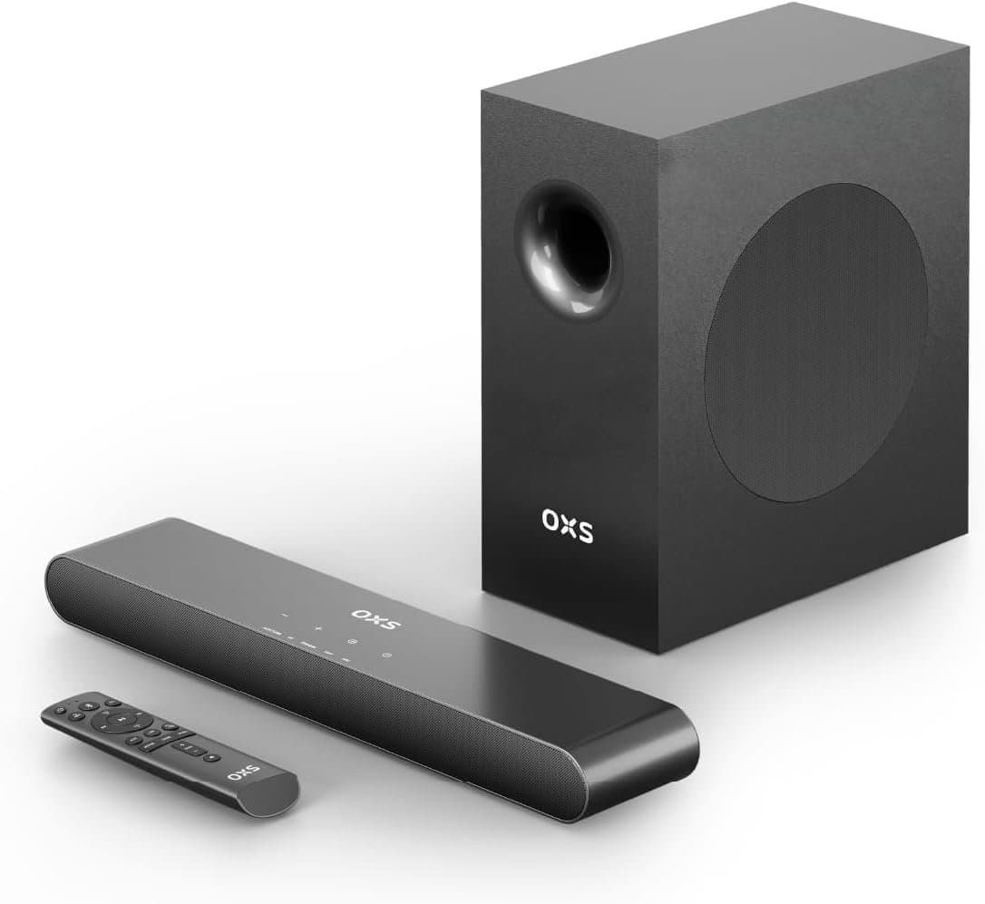 OXS S21 2.1 Channel Soundbar with 5.25-inch Subwoofer for Home Office and Gaming