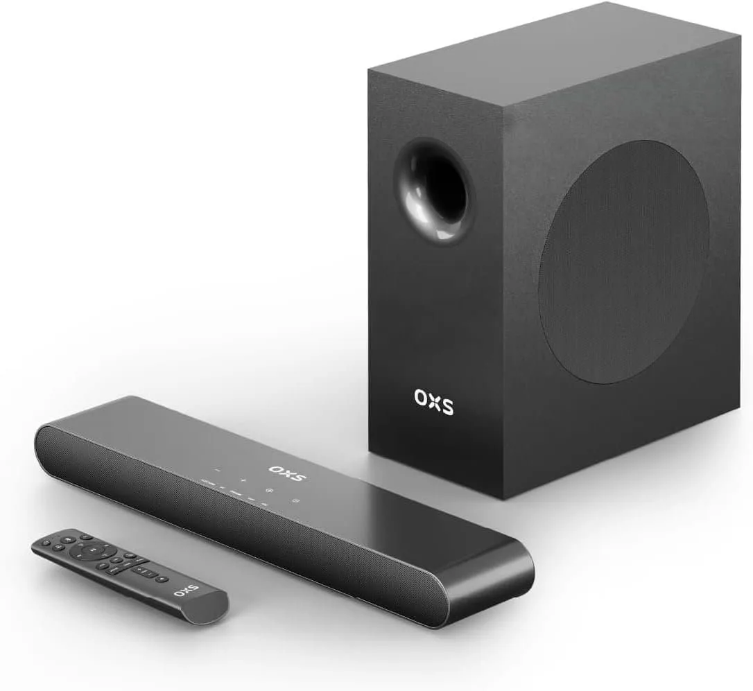 OXS S21 2.1 Channel Soundbar with 5.25-inch Subwoofer for Home Office and Gaming