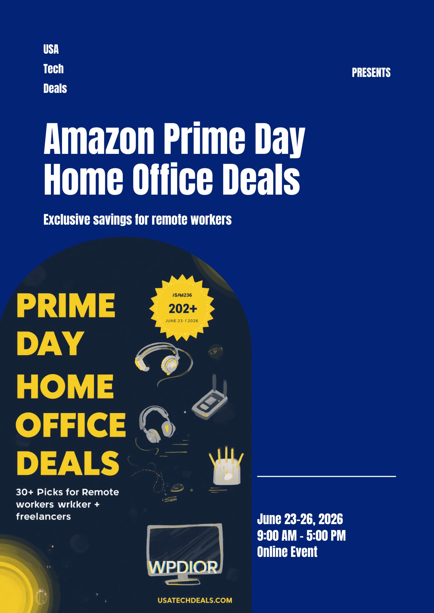 Prime Day 2026 Home Office Deals Roundup Amazon Prime Day 2026 home office deals roundup for remote workers and freelancers (June 23-26, 2026)