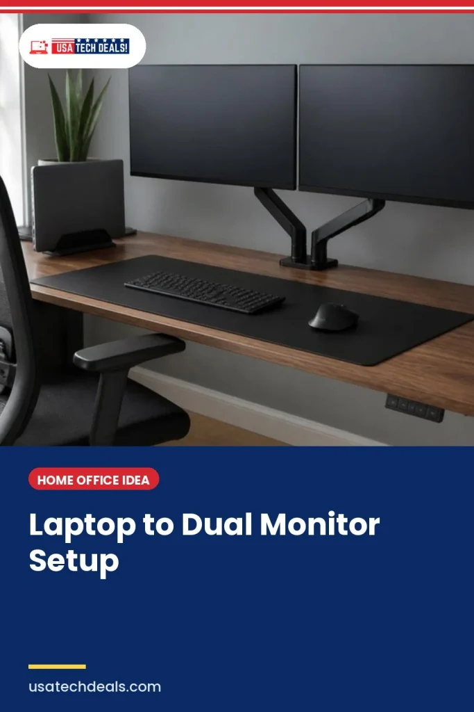 Laptop to Dual Monitor Setup | USA Tech Deals
